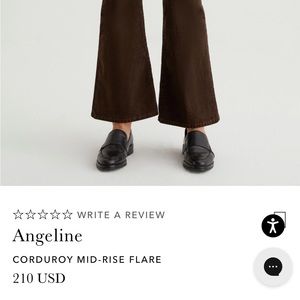 luxury adriano goldschmeid corduroy pants, original price $210, fits 24R